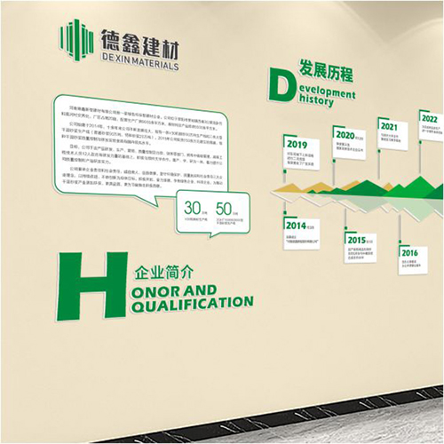 德鑫建材展廳文化墻